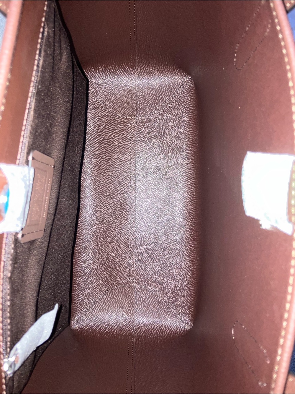 NWT Coach City Tote in Maple/Silver - Picture 5 of 8